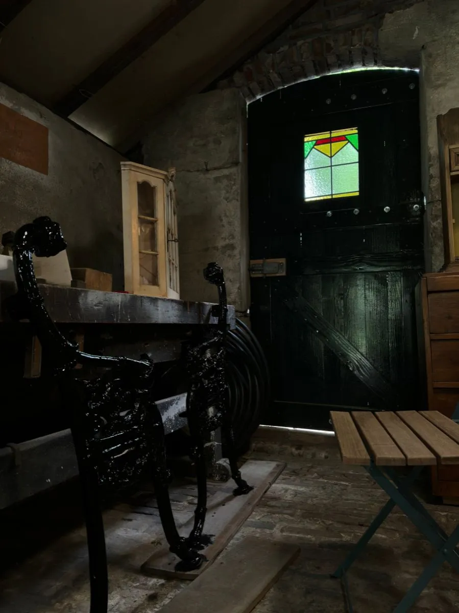 Werkbank met gereedschap